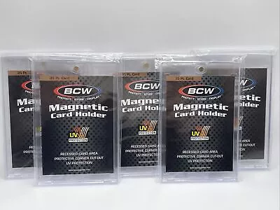 BCW Magnetic Card Holder 35pt Point With UV Protection Lot Of 5 Holders • $12.45