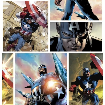 $49.99 • Buy MARVEL COMIC Avengers Fabric 100% Cotton Fabric 5 Yds