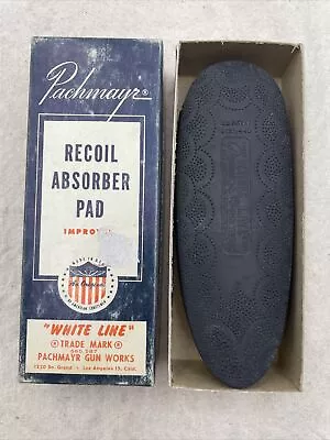 Pachmayr Shotgun Field Recoil Pad White Line Black Vintage • $29.95