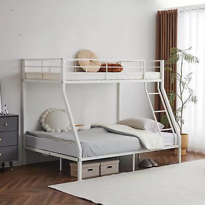 Bunk Beds Twin Over Full Bed Frames For Kids Girls Boys Bed Teens Dorm Bedroom • $198.99