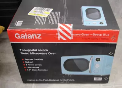 NEW Galanz Microwave Oven Countertop 0.7 Cu.Ft. 700 Watt Blue Retro Design • $89.95