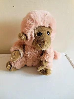 Boots Pink & Brown Very Soft Toy Cheeky Monkey 10'' Seated -safety Eyes • £2.25