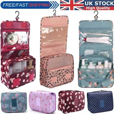 £5.89 • Buy Women Wash Bag Toiletry Handbag Hanging Travel Case Cosmetic Make Up Pouch Kit