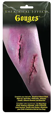 Arm Wound Scar Halloween Make Up Appliance Latex Cut Make Up Prosthetic • £4.99
