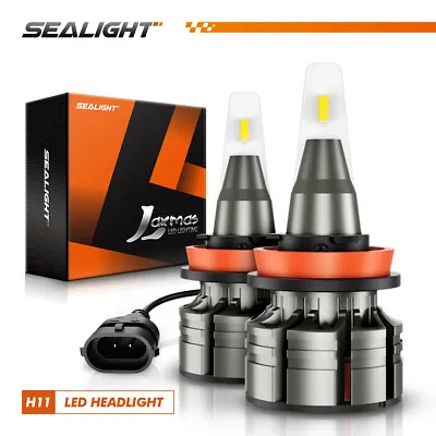 SEALIGHT H11 LED Headlight Kit Low Beam Bulbs Super Bright 360000LM 6500K White • $15.99