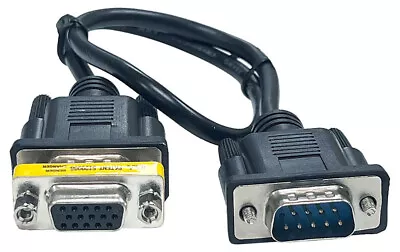 CGA RGB DB9-Pin Male To HD 15-Pin VGA Female Cable • $10.85