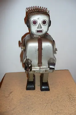 Vintage ZOOMER ROBOT With WRENCH 1950's Battery Operated  Nomura Japan As Is • $179.95