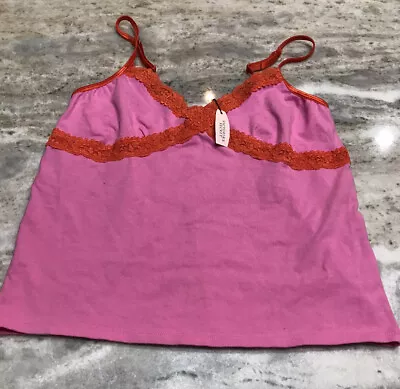 Victoria Secret Sexy  Pink/Red Night Top Size L. Girls • $24.88