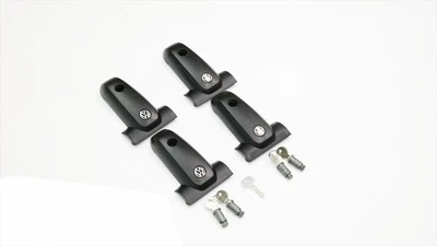 $69 • Buy NEW OEM VW Volkswagen Roof Rack End Caps WITH Lock Cylinder Keys Kit Set Genuine