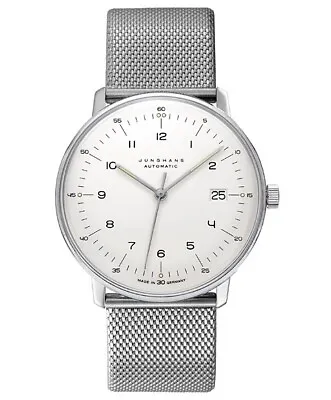 Unused JUNGHANS Max Bill Automatic 027/4700.02M Sapphire Glass Men's Watch • $1238.76