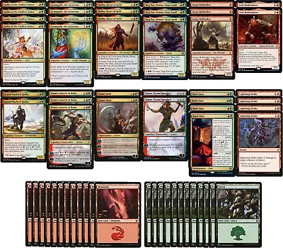 Elite Bard Class Deck - Gruul Storm - Red Green - Very Powerful - 60 Card - MTG! • $64.95