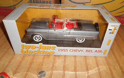 Vintage Ertl American Muscle 2 Lane Blacktop 1955 Chevy Bel Air  1:18 Die-Cast  • $34.95