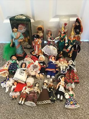 Job- Lot  28 X Vintage Assorted Dolls Of The World In National Costumes Boxes • £15