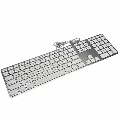 Apple A1243 Slim Aluminum Wired Keyboard With USB Ports And Number Pad Tested • $14.99