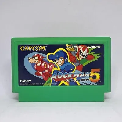 Rockman 5 Megaman Famicom FC NES Nintendo Japan Very Good Condition VG • $26.80