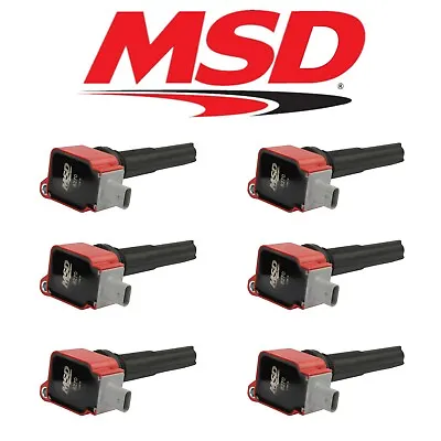 MSD (6) Red Ignition Coils For 2017-2020 F-150/Raptor/Expedition 3.5L Ecoboost • $338.95