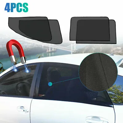 4*Magnetic Car Side Front Rear Window Mesh Shield Sun Shade Cover UV Protection • $23.97