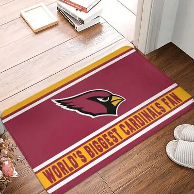 World's Arizona Cardinals  Fan Carpet 16x24in Floor Mat Home Decorative • $11.39