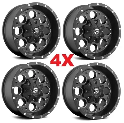 15 Fuel Revolver Wheels Rims 15x8 5 Lug Black Milled • $839