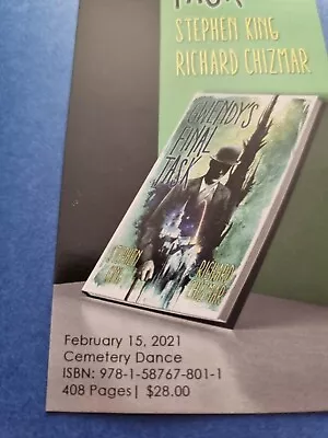 £15 • Buy Stephen King Gwendy's Final Task Chizmar SIGNED Bookplate With Rare Date Error