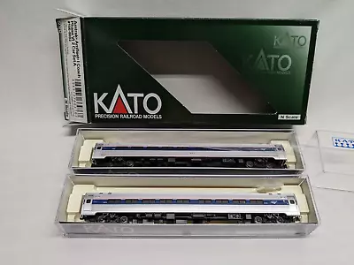 N Scale KATO 106-8002     AMTRAK AMFLEET   COACH  PhVI   Two-car Set A • $56