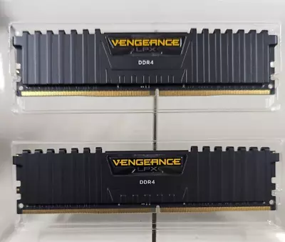 CORSAIR VENGEANCE LPX 16GB (2x8GB) PC4-25600 (DDR4-3200) Memory Kit - Black... • $29.99