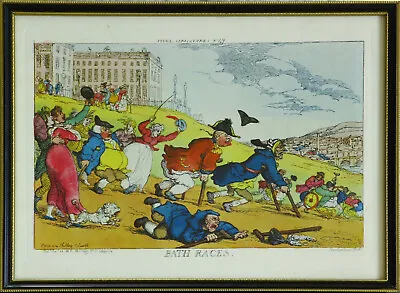 £750 • Buy Hand Coloured Engraving By Rowlandson  Bath Races 