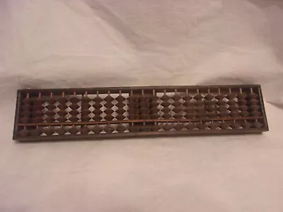 Vintage Wood Abacus 21 Rows 105 Beads Japanese Soroban 12   Long • $10