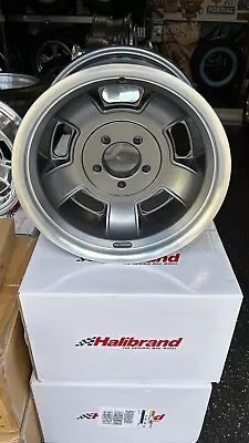 Genuine Halibrand Sprint Wheels Anthracite/mach-lip Ford 15x9 4.25 B/s Hot Rod • $1750