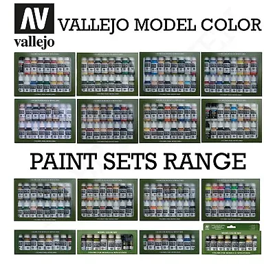 Vallejo Model Color Acrylics Paints Sets Range Fast Shipping • £21.49