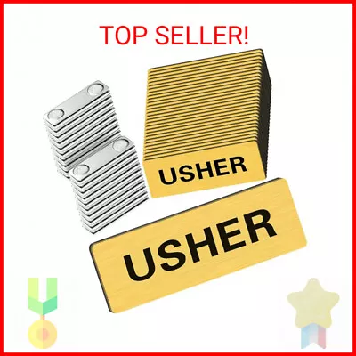 30 Pack Magnetic Ushers Badge Usher Pins For Church Usher Name Tags With Magnet  • $33.40