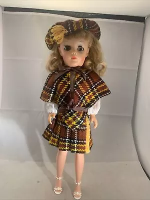 Vintage 19  Doll Blonde Fashion French All Original Wind Up Plays Fre`re Jaques • $12.95