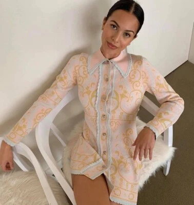 $185 • Buy ALICE MCCALL  Adore  Peach Womens Cocktail Party Dress Or Jacket 8