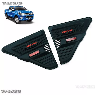 Side Vent Simulator Fender Matte Black Fits Toyota Hilux Revo M70 M80 2015 2016 • $59.66