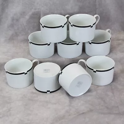 Mikasa Midnight Flat Cups Lot Of 9 • $39.99