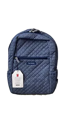 NWT Vera Bradley BACKPACK In DENIM  NAVY MoonLight Navy  • $45