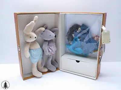 Anthropologie  La Petite Armoire Wardrobe Suitcase Plush Play Set Rabbit Mouse • $90