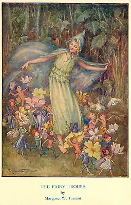 Fantasy Postcard S/A Margaret Tarrant The Fairy Troupe Medici Society 120 • $13.49