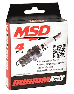 MSD Ignition 37254 Iridium Tip Spark Plug Pack Of 4 NEW • $41.99