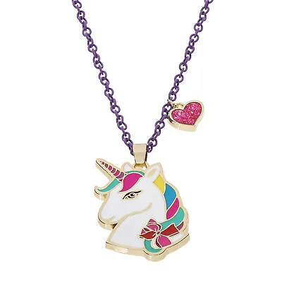 JoJo Siwa Unicorn With Heart Charm Pendant Necklace 16 +3  • $29.04