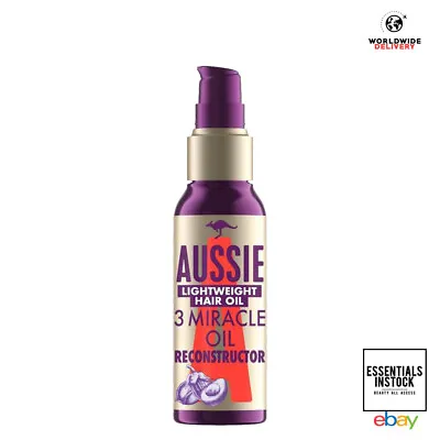 £9.99 • Buy Aussie 3 Minute Miracle Hair Oil Reconstructor Lightweight Hair Oil 100ml