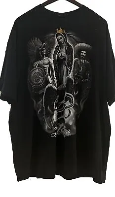 DGA David Gonzales LA Reina Mexico Aztec Warrior Emiliano Zapata T Shirt 3XL • $15