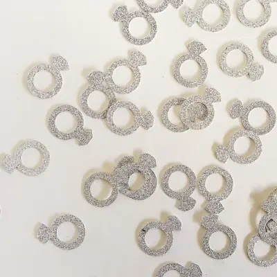 $4.30 • Buy Diamond Ring Silver Glitter Party Decor Craft DIY Confetti