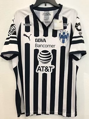 2018-19 NWT CF Monterrey Rayados Puma Liga MX Mexico Football Rare Jersey Size L • $100