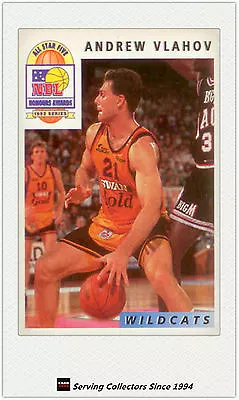 1993 Futera Australia Basketball Cards NBL Honours Award H10: Andrew Vlahov • $22.53