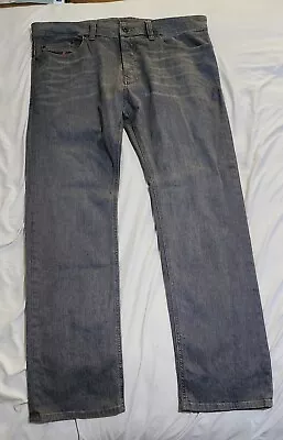 Diesel Jeans Mens W36(40) L32 Gray Safado Slim Straight Button Fly Stretch USA  • $49.99