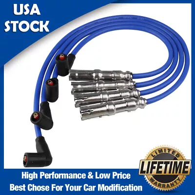 $20.59 • Buy 27588 Spark Plug Wires Set For Volkswagen VW Beetle, Bora, Golf, GTI, Jetta 2.0L