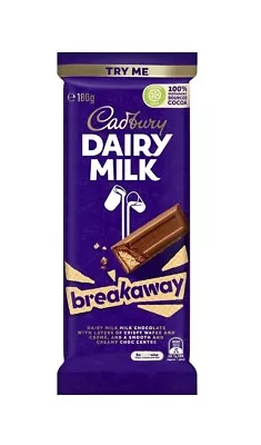 Cadbury Dairy Milk Breakaway Chocolate Block 180g *Australian Import* • £6.99