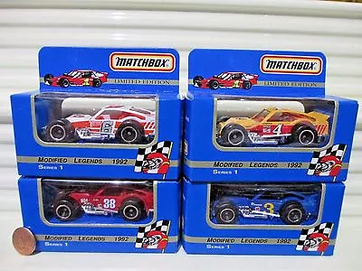 $47.95 • Buy MATCHBOX 1992 Series 1 LEGENDS Modified Cars M Troyer  CStevens JCook RBouchard 