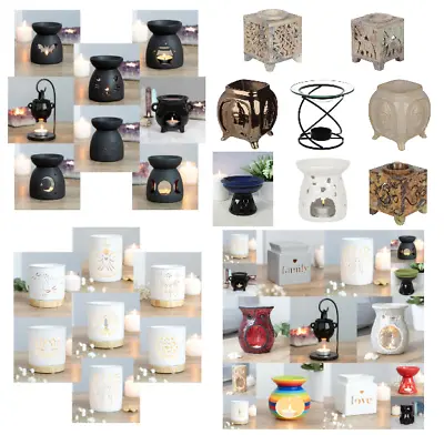 £9.49 • Buy Oil Burner Wax Warmer Various Ceramic Designs Scent Oil Wax Melts Fragrance Gift